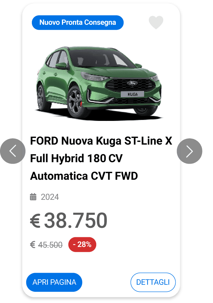 Esempio di presentazione veicoli