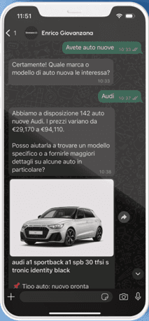 WhatsApp MIA Interface